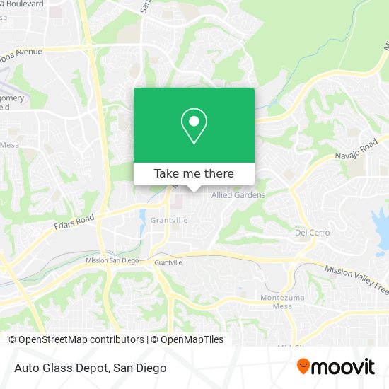 Mapa de Auto Glass Depot