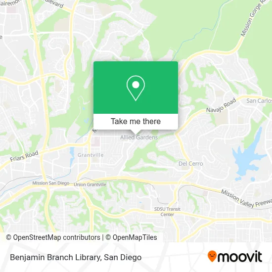 Benjamin Branch Library map