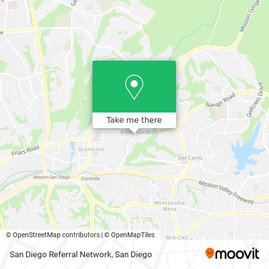 San Diego Referral Network map