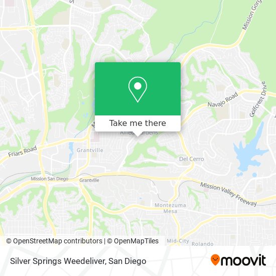 Silver Springs Weedeliver map