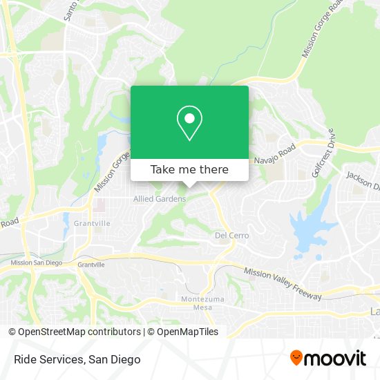 Ride Services map