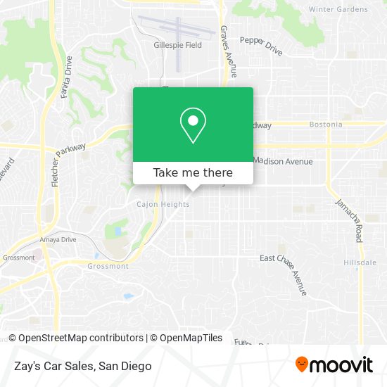 Zay's Car Sales map