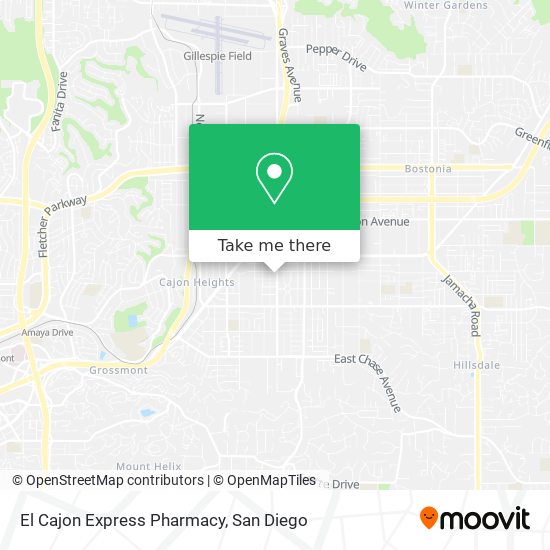 El Cajon Express Pharmacy map