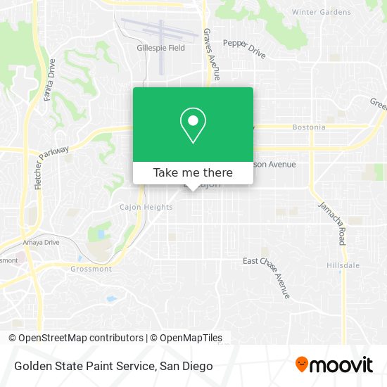 Golden State Paint Service map