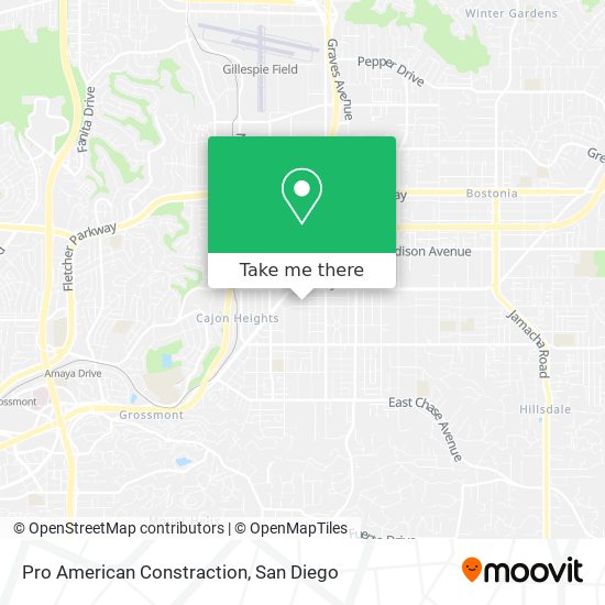 Pro American Constraction map