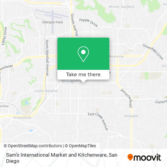 Mapa de Sam's International Market and Kitchenware