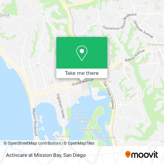 Activcare at Mission Bay map