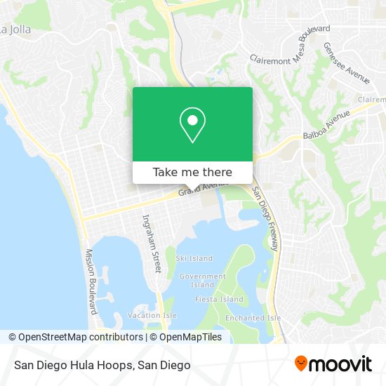 San Diego Hula Hoops map