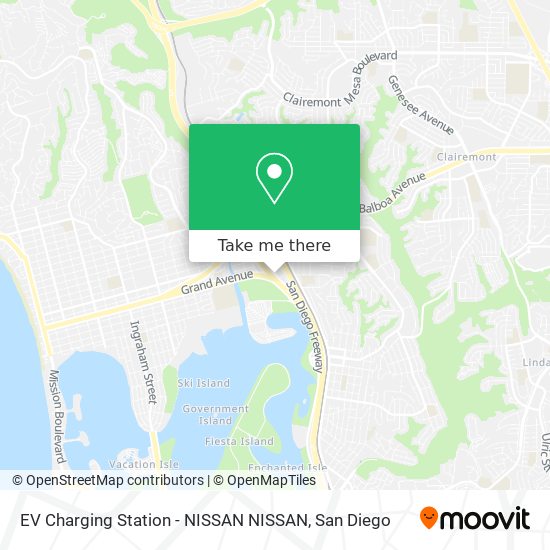 Mapa de EV Charging Station - NISSAN NISSAN