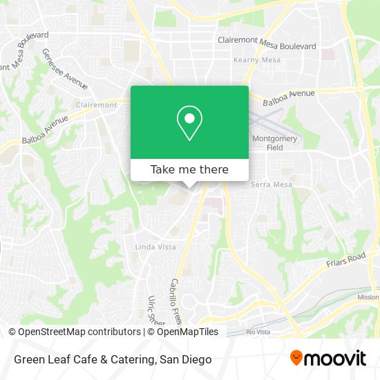 Mapa de Green Leaf Cafe & Catering
