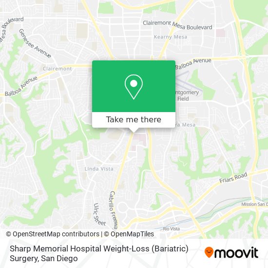 Sharp Memorial Hospital Weight-Loss (Bariatric) Surgery map