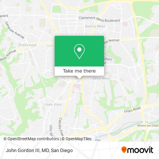 John Gordon III, MD map