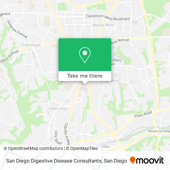 Mapa de San Diego Digestive Disease Consultants