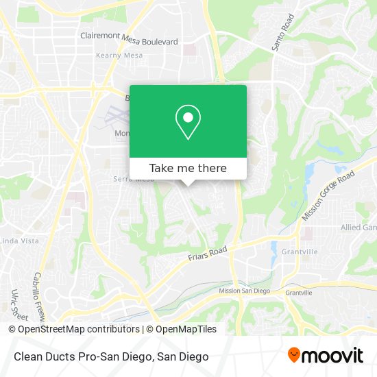 Clean Ducts Pro-San Diego map