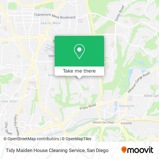 Tidy Maiden House Cleaning Service map