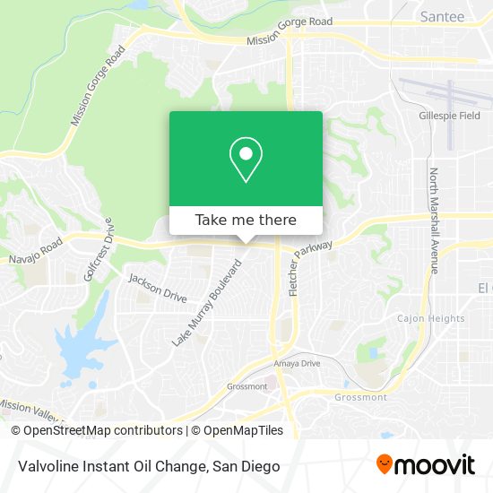 Valvoline Instant Oil Change map