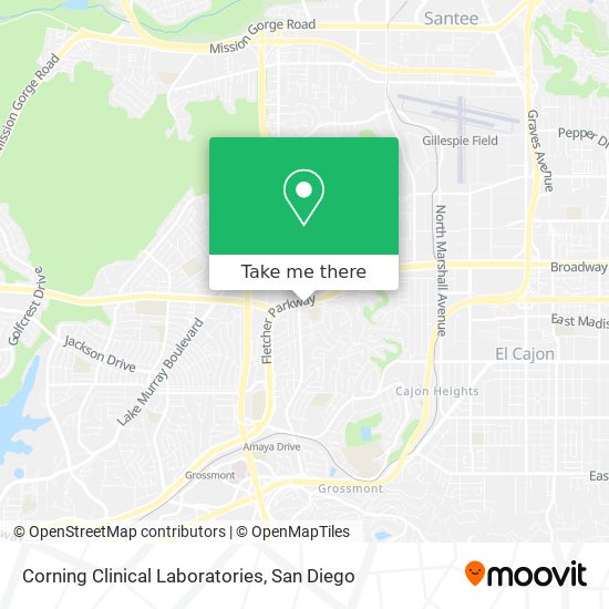 Mapa de Corning Clinical Laboratories