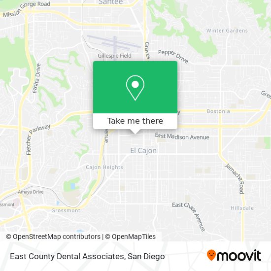 East County Dental Associates map