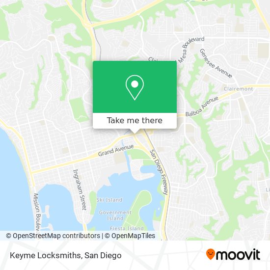 Mapa de Keyme Locksmiths