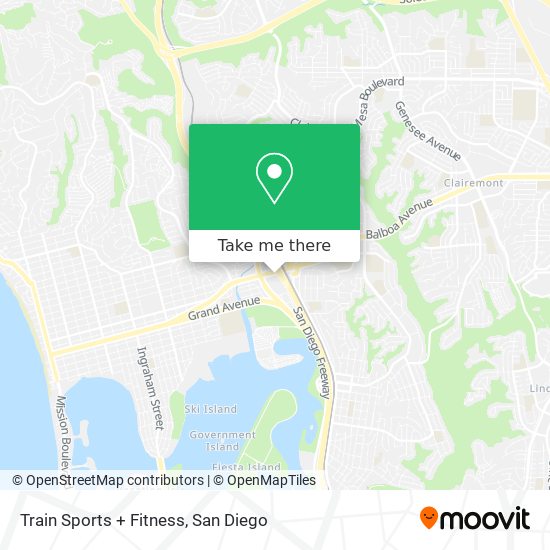 Train Sports + Fitness map