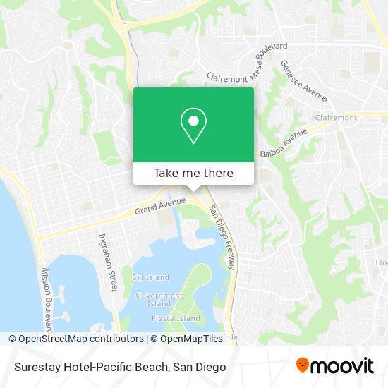 Surestay Hotel-Pacific Beach map