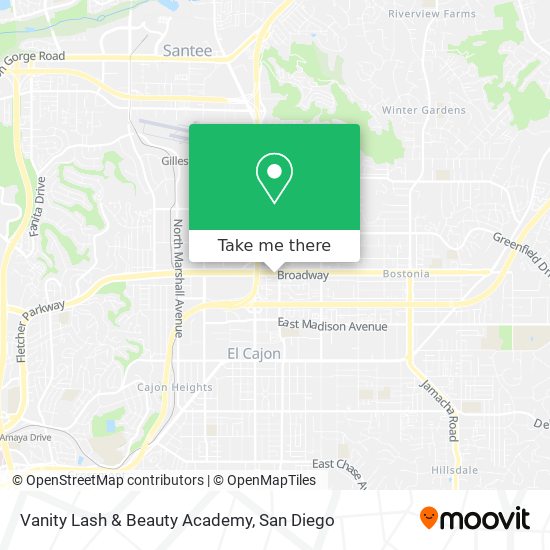 Vanity Lash & Beauty Academy map