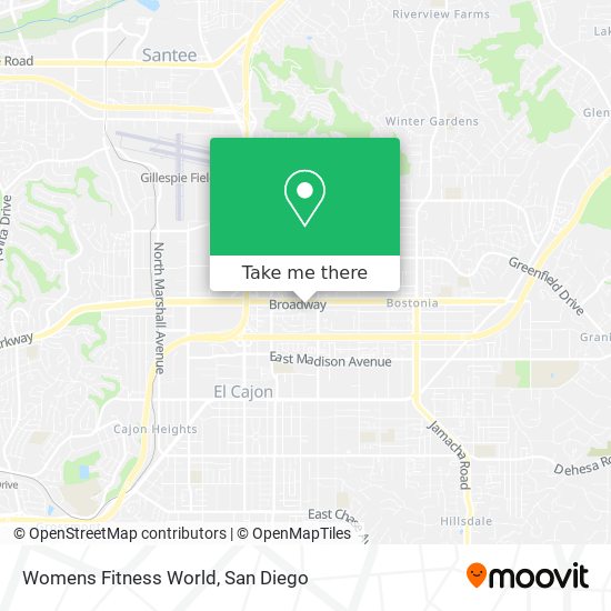 Womens Fitness World map