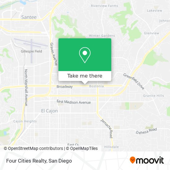 Four Cities Realty map