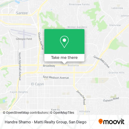 Handre Shamo - Matti Realty Group map