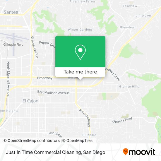 Mapa de Just in Time Commercial Cleaning