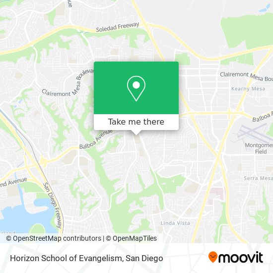 Horizon School of Evangelism map