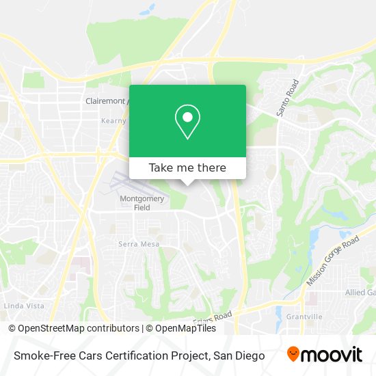 Smoke-Free Cars Certification Project map