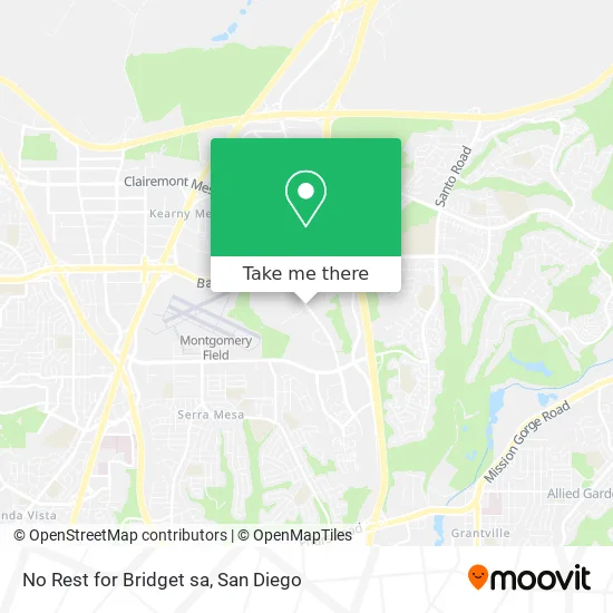 Mapa de No Rest for Bridget sa