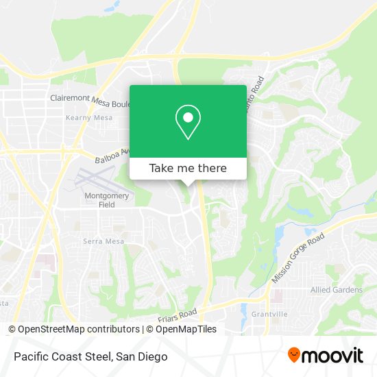 Mapa de Pacific Coast Steel