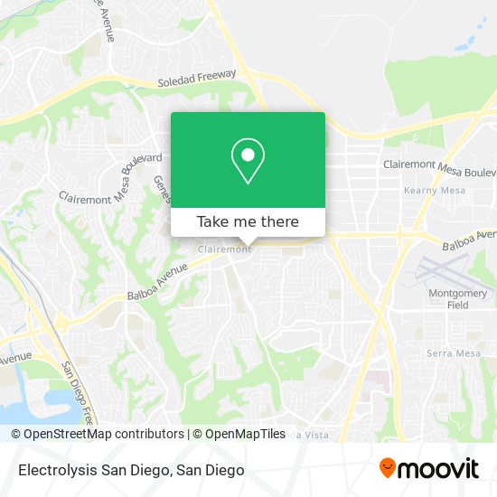 Electrolysis San Diego map