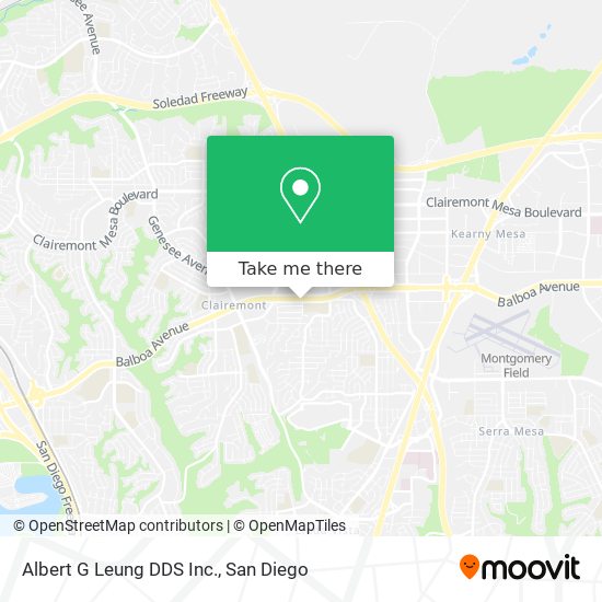 Albert G Leung DDS Inc. map