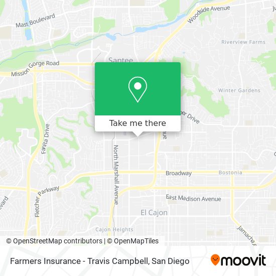 Farmers Insurance - Travis Campbell map