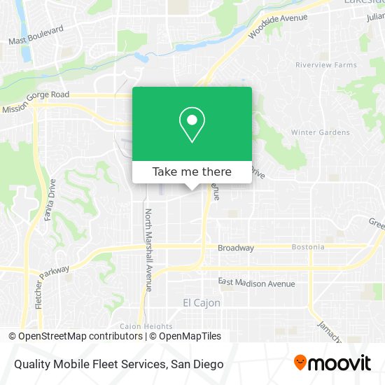 Quality Mobile Fleet Services map