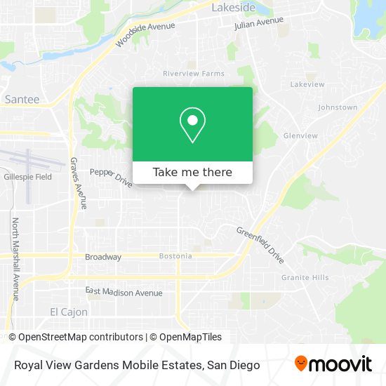 Royal View Gardens Mobile Estates map