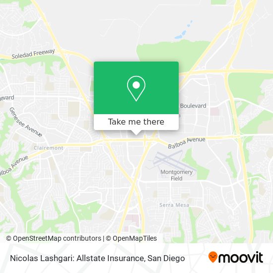 Mapa de Nicolas Lashgari: Allstate Insurance