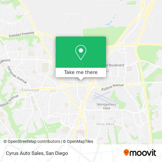 Cyrus Auto Sales map