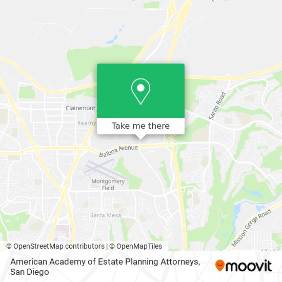 Mapa de American Academy of Estate Planning Attorneys