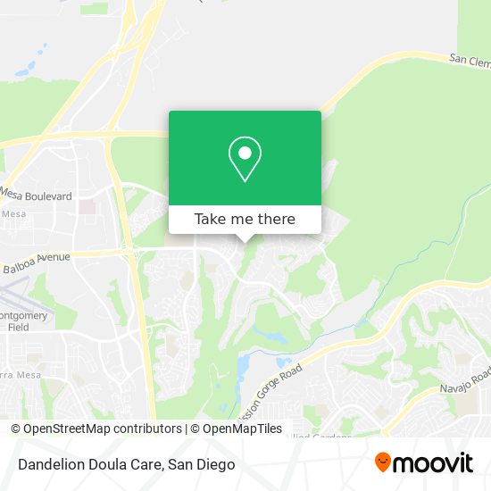 Dandelion Doula Care map