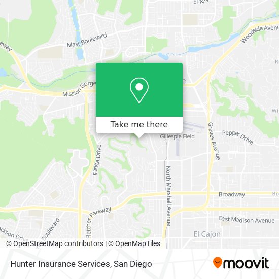 Hunter Insurance Services map