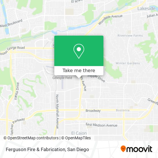 Ferguson Fire & Fabrication map