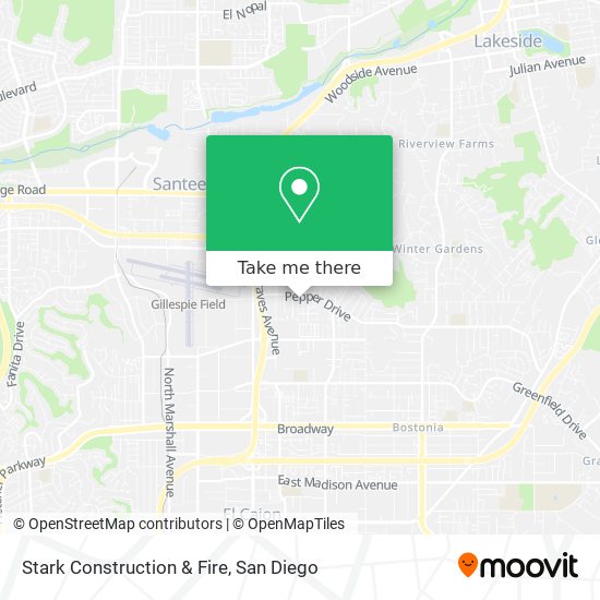 Stark Construction & Fire map