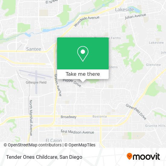 Tender Ones Childcare map