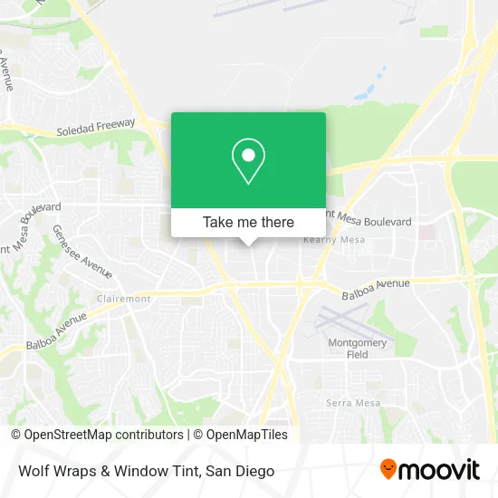 Mapa de Wolf Wraps & Window Tint