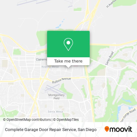 Mapa de Complete Garage Door Repair Service