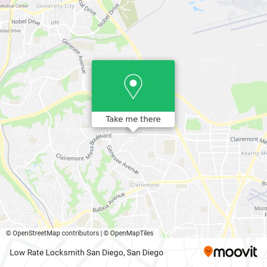 Mapa de Low Rate Locksmith San Diego